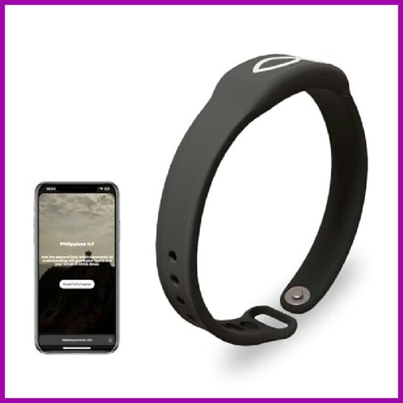 Adjustable Silicone Cross Bracelet with NFC Bible Access for Daily Scripture - Picture 2 of 8